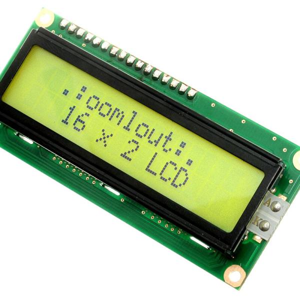 LCD Display 16X2 Yellow Backlight LCD1602 Parallel