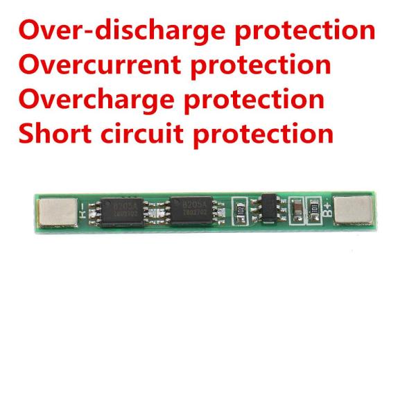 Lithium Battery Cell 18650 - 3.7V, 1S - 4A BMS