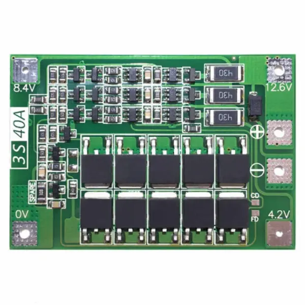 3S 40A BMS - 3.7V Li-ion 18650 Battery Charger - Battery Manager