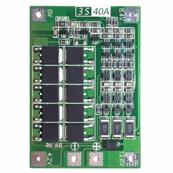 3S 40A BMS - 3.7V Li-ion 18650 Battery Charger - Battery Manager