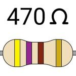 470Ω Resistor 1/4watt - (Pack of 10)